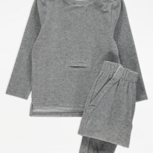 4 George Easy On Adaptive Grey Ribbed Sweatshirt and Joggers Outfit from 14