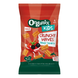 Organix Kids Crunchy Waves Tangy Tomato